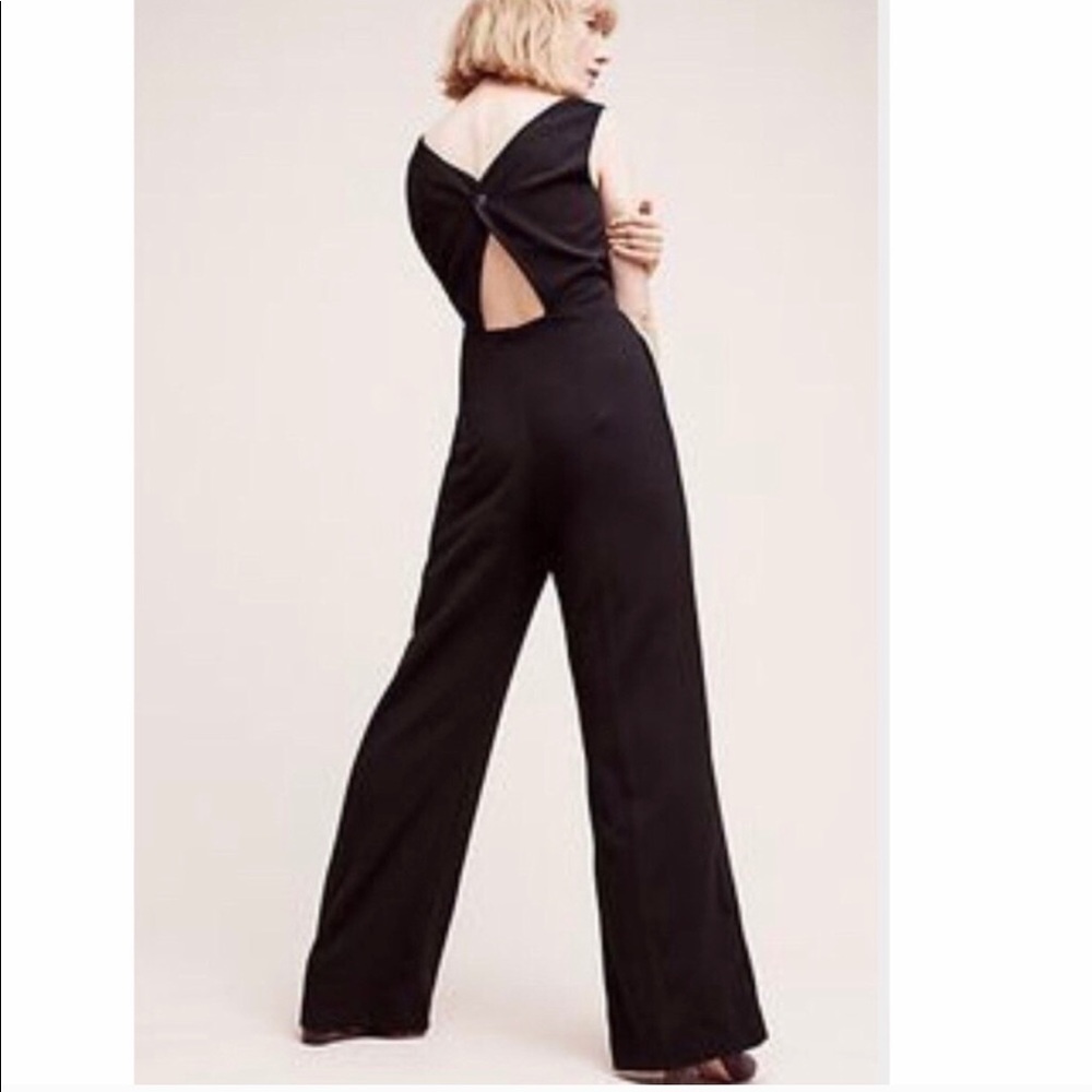 Anthropologie Elevenses back cutout jumpsuit - Picture 4 of 6